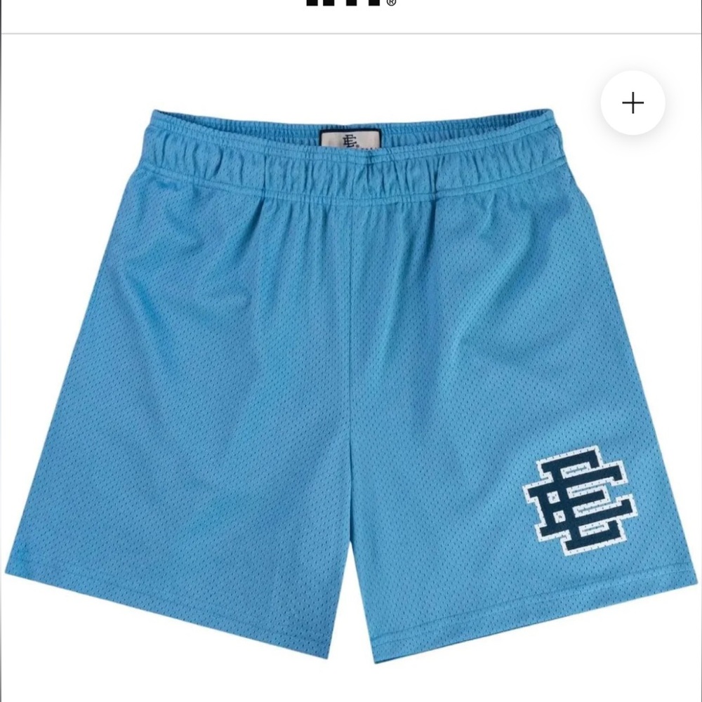 Eric Emanuel blue basketball shorts